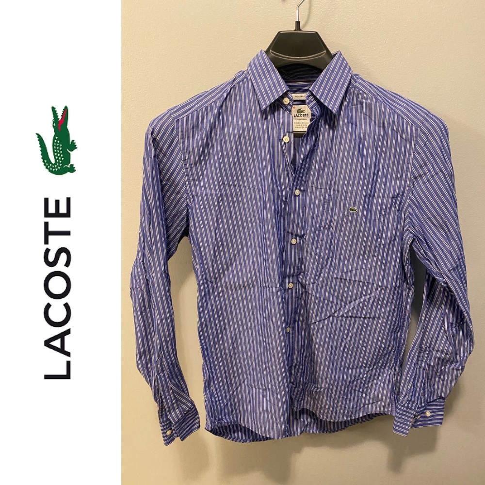 Men’s Lacoste Casual Shirt sz 40 - Medium - Blue